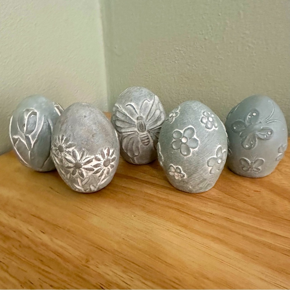 Isabel Bloom Eggs Lot of 5 Flowers & Butterflies